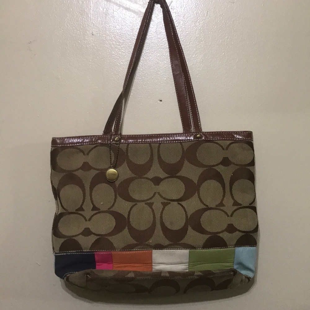 Multicolor Coach purse